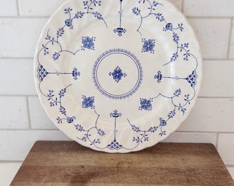 Myott Finlandia Blue and White Dinner Plate Made In England