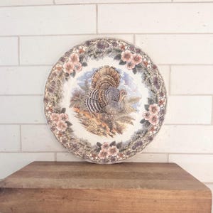 Queen's Myott Thanksgiving Turkey 10” Dinner Plate