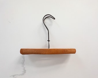 Vintage Adjustable Long Neck Wooden Pants or Skirt Hanger, Primitive Clothing or Sewing Display