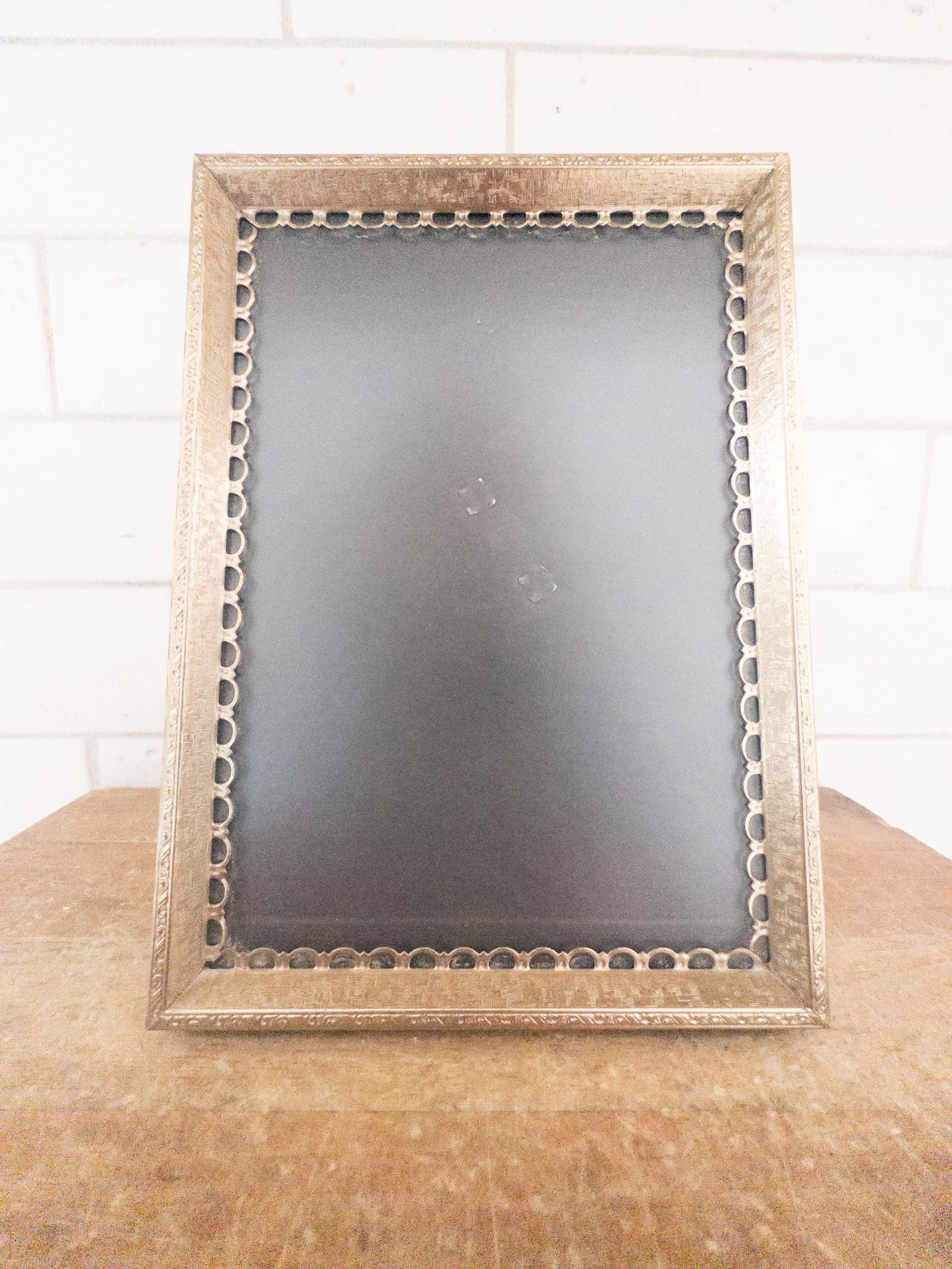 Vintage Ornate Gold Metal 5x7 Photo Frame With Non-glare Glass - Etsy