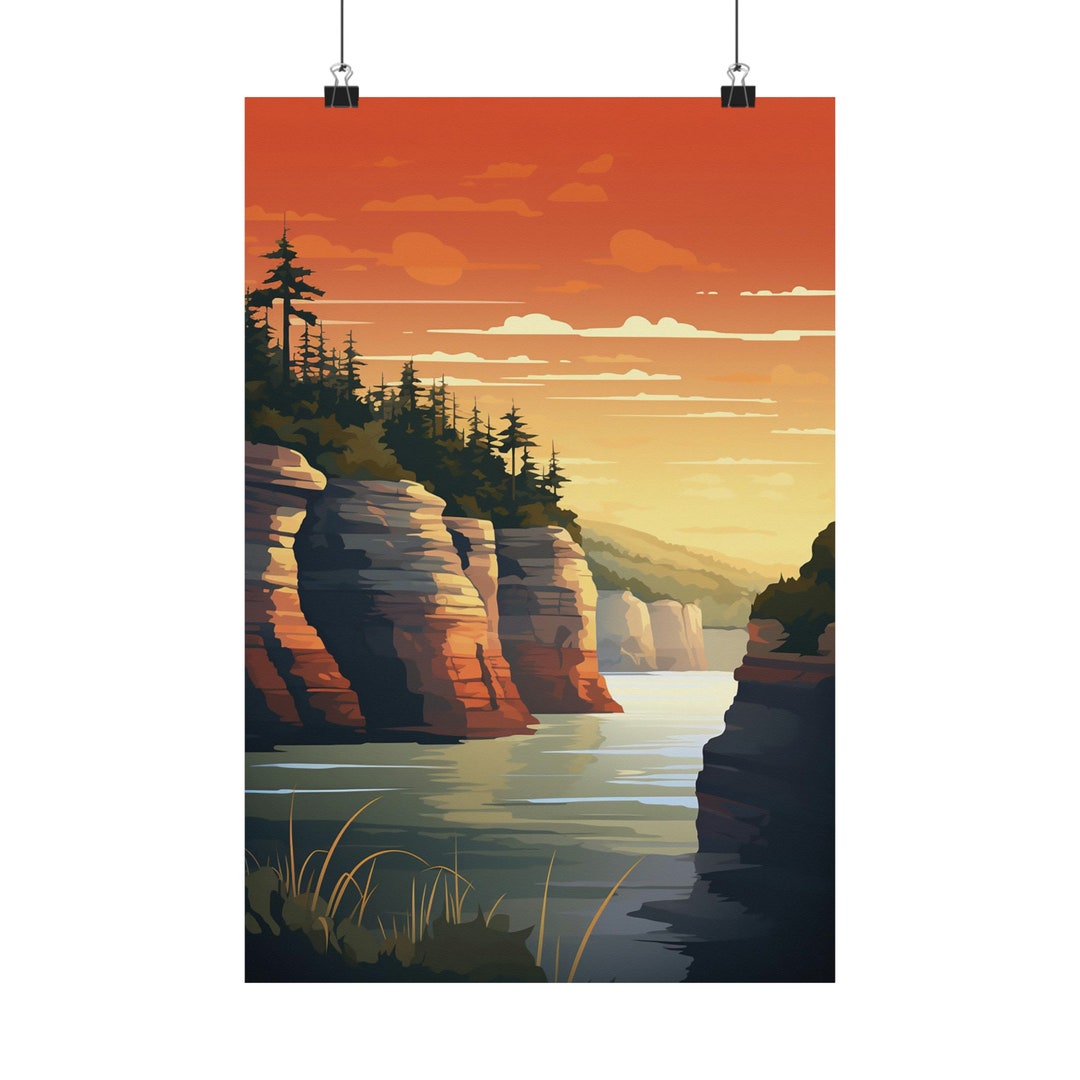 Nature Rocks Poster Pictured Rocks National Park Poster Print - Etsy