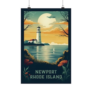Newport Rhode Island Vintage Poster Print