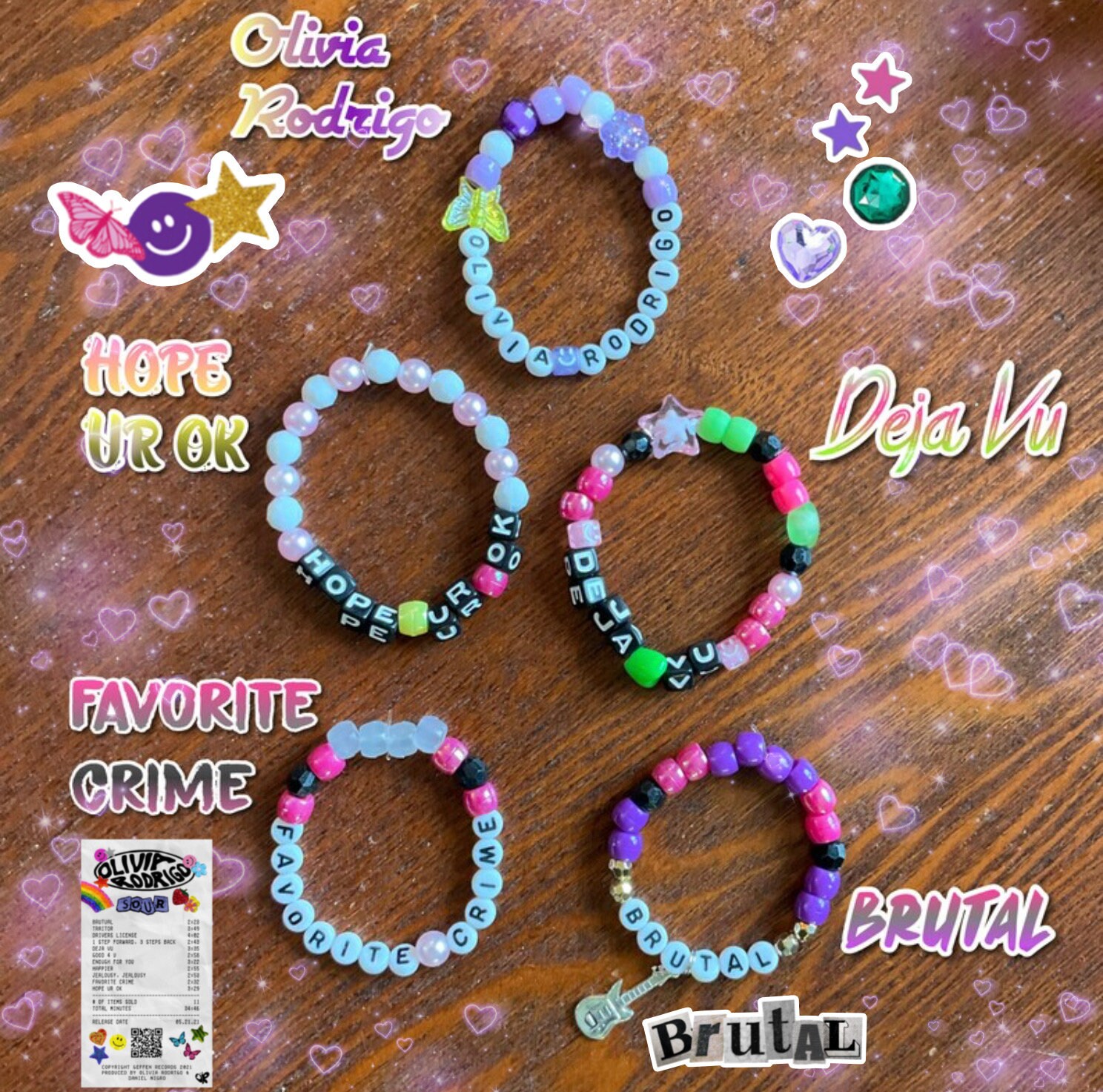 Sour Inspired Kandi Bracelets concert Trading Etsy