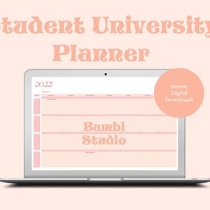 University Extensive Planner Template Spreadsheet - Instant Digital Download - Excel & Google Sheets