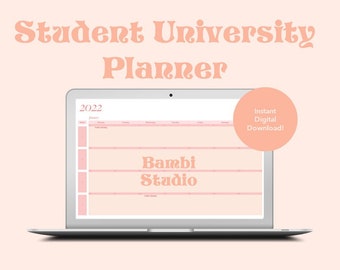 University Extensive Planner Template Spreadsheet - Instant Digital Download - Excel & Google Sheets