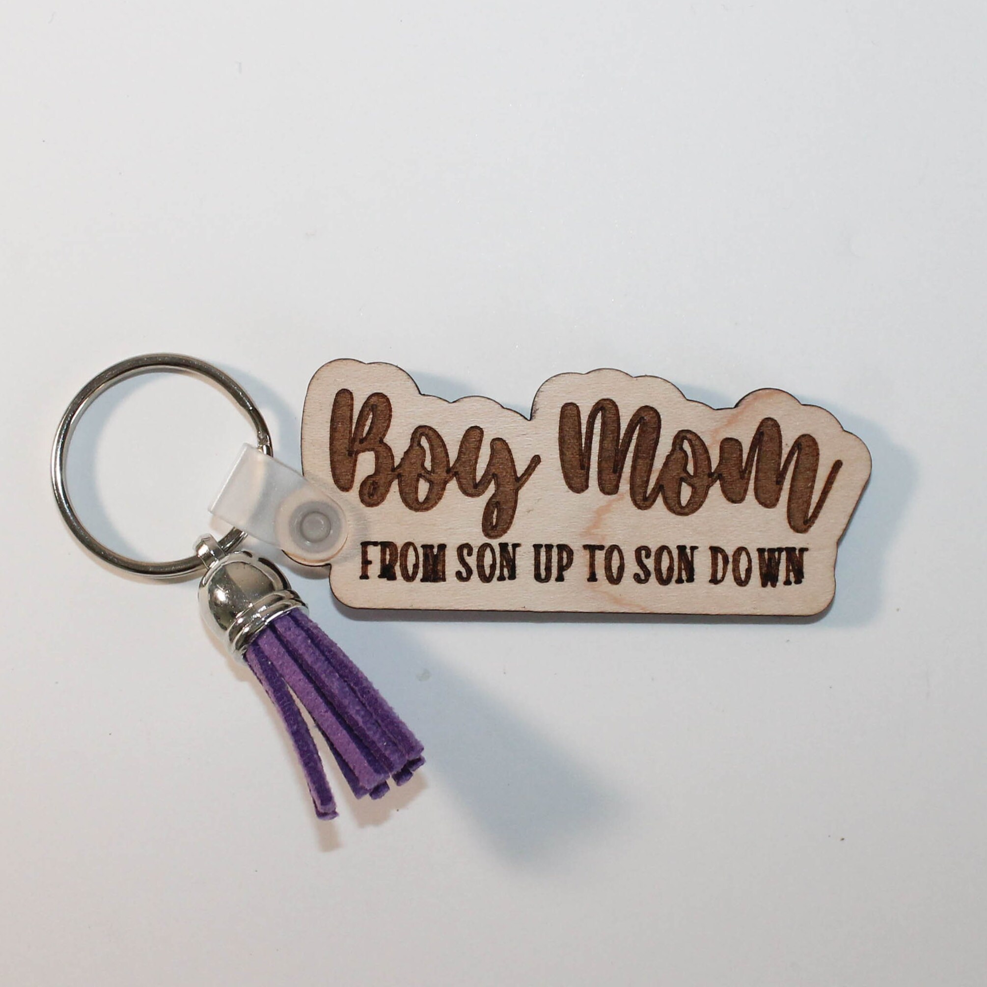 Boy Mom Keychain, Boy Mom Gift, Wood Keychain, Purse Keychain, Boy Mom  Tassel Keychain, Gifts for Boy Moms, Mom Gift, Boy Mama Cute Gift 