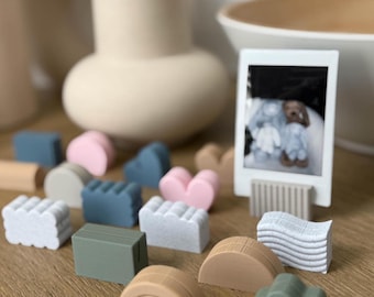 Instax Photo Stand, Polaroid Display Holder, Cute Patterned Stand, Wedding Name Card Stand, Wedding Sign Display Stand, Photo Display Stand