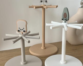 Spinner Display Stand Kit, Rotating Display Organizer, Shelf Display Stand, 3D Printed Display Stand, Key Chain Display, Bag Charm Display