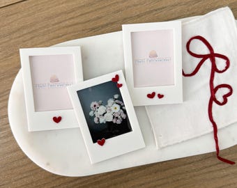 Instax Mini Photo Frame Magnets, Valentine's Heart Photo Frame, Polaroid Frame Magnet, Cute Fridge Magnets, Magnet Decor Set