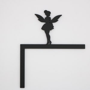 Fairy Silhouette Door Topper, Magical Door Decor, Door Sitter Corner Art, Happy Holidays Door Decoration
