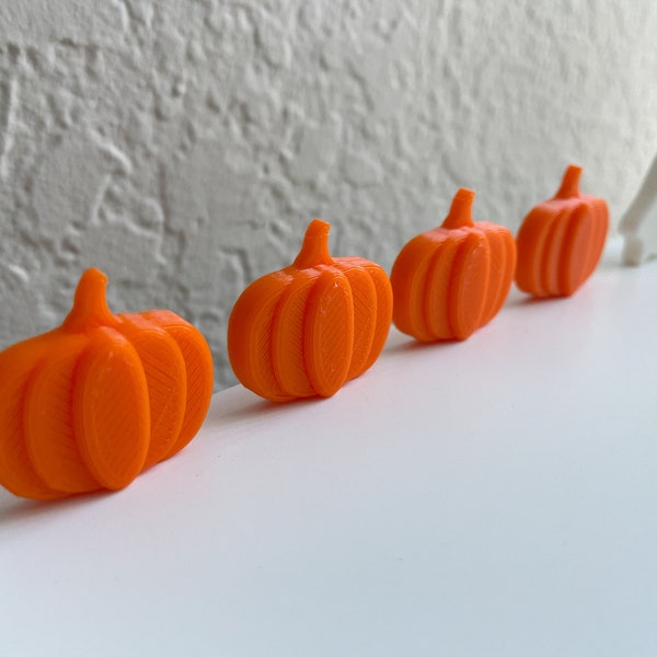 Cute Pumpkin Halloween Magnets, Small Fridge Magnets, 3D Printed Magnets, Holiday Magnet Set