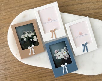 Mini cadre photo aimanté Instax avec motif simple en ruban, cadeau Instax pour les amateurs de cinéma, cadre photo style Polaroid