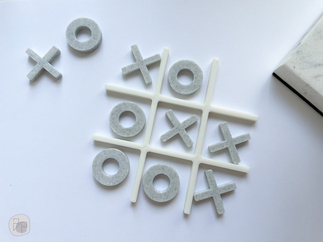 3D Printed Tic Tac Toe Fridge Game Cute Fridge Minimalist Tic Tac Toe