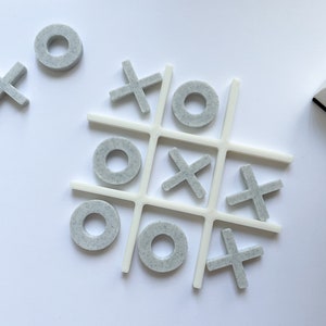 Magnetic Tic Tac Toe Tin Game by WeVeel - Ages 3+ - Birthday Party Favors 