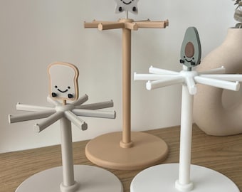 Kit de présentoir rotatif, Organiseur de présentation rotatif, Présentoir d'étagère, Présentoir imprimé en 3D, Présentoir de porte-clés, Présentoir de breloques pour sac