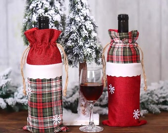 Christmas Holiday wine holsters