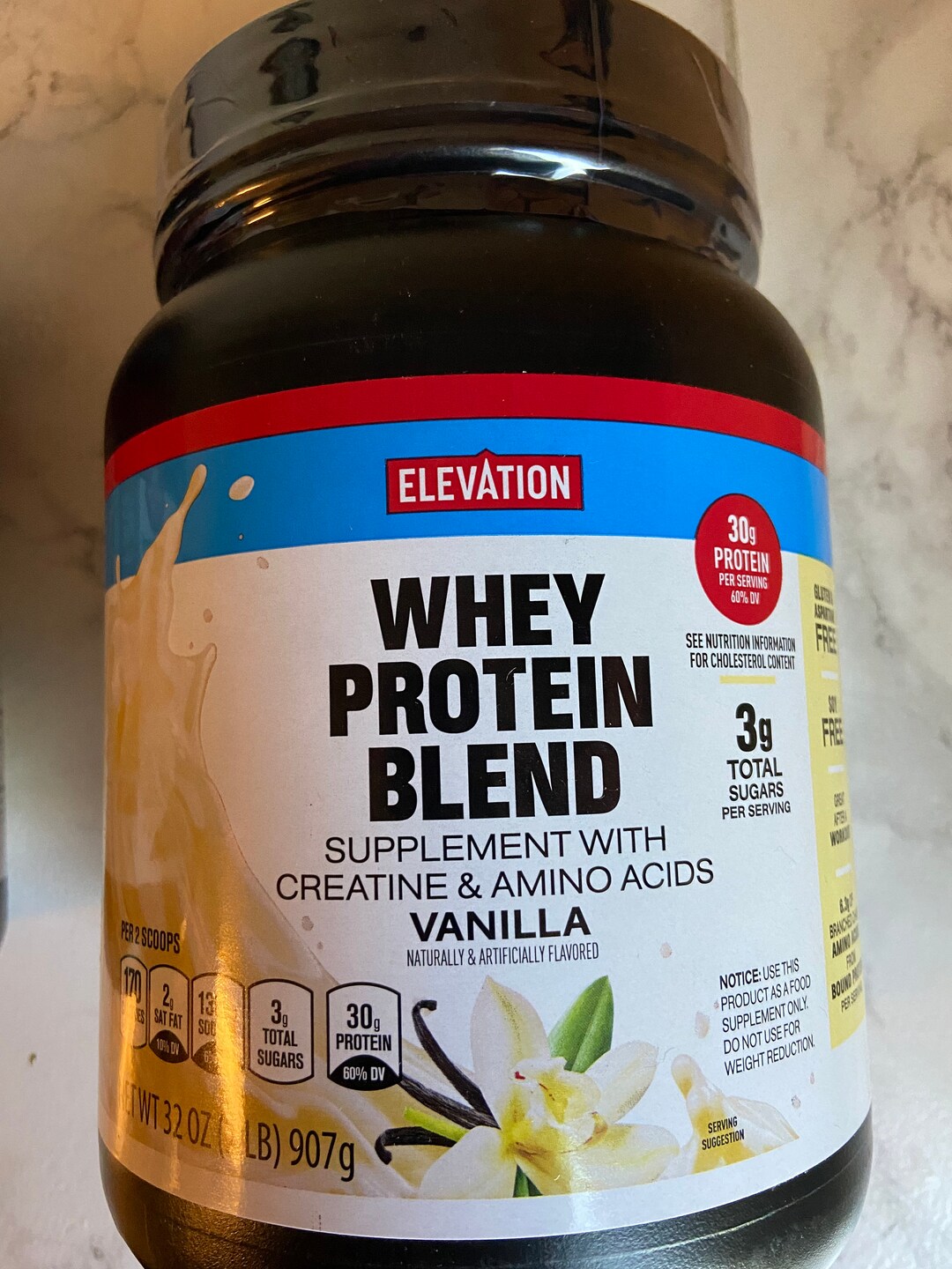 Elevation Whey Protein Blend Vanilla Flavor Etsy