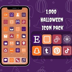 1,000 Halloween Icons | IOS 14 - 17 App Icons | Aesthetic | For iPhone and iPad | Customize Home Screen | Includes Widgets & Wallpapers |