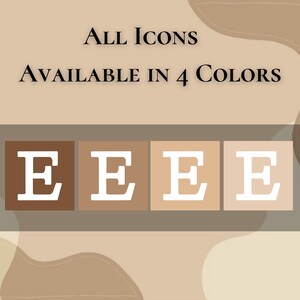 400 Neutral Nude Themed Icons IOS 14/15 App Icons Aesthetic for iPhone