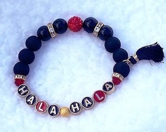 ATEEZ Hala Hala Genuine Onyx Beaded Bracelet
