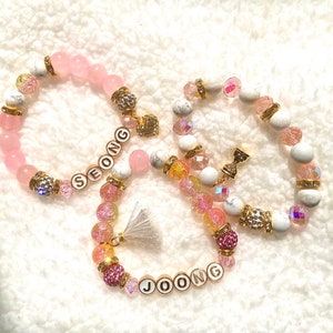 ATEEZ Seongjoong Gemstone Beaded Bracelet Stack