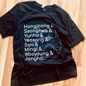 ATEEZ Member List Graphic Tee