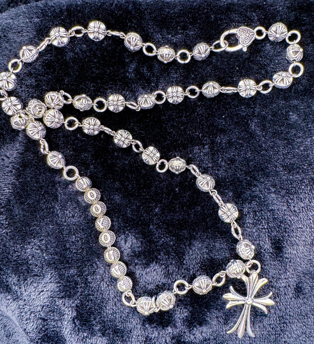 ATEEZ Wooyoung CH Inspired Stainless Steel Round Cross Pendant
