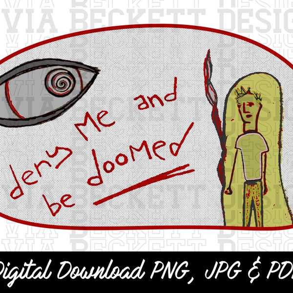 Hedwig & The Angry Inch, Deny Me and be Doomed, Origin of Love, PNG JPG PDF Digital Download, Hand Drawn