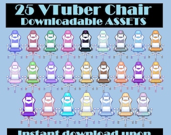 Vtuber Asset Pngtuber Racing Chair för Vtuber Modellbakgrunder Miljöer Rum, STATISKA Vtuber-stolar, Vtuber Asset Racing-spelstol
