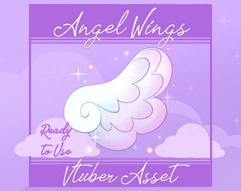 RIGGED Vtuber asset, vtuber Angel Wings, Vtuber hats, Vtuber Wings, Vtuber Face asset, Vtuber face accessory, cute vtuber asset accessory