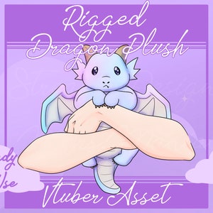 RIGGED Vtuber asset, vtuber plushie, Vtuber hands, Vtuber arms, Vtuber stuffed animal asset, Vtuber accessory, cute vtuber asset accessory