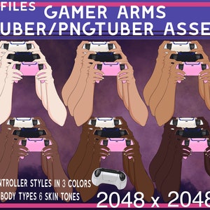 Vtuber Gaming Controller, Vtuber hands, Vtuber arms, Vtuber gaming asset, Vtuber asset, Vtuber accessory, cute vtuber asset accessory