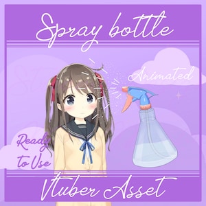Vtuber Animated Asset, Vtuber redeem, Vtuber spray bottle, Vtuber funny asset, Vtuber asset, Vtuber accessory, cute vtuber asset accessory