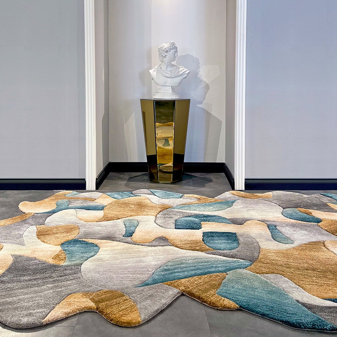 Alfa Rich Bespoke Shaped Tufted Area Rugs for Living Room Bedroom ...