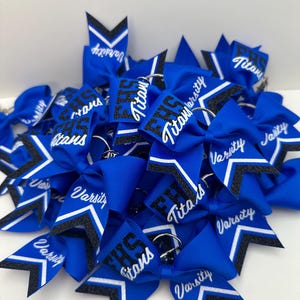 Letter / Mascot -Cheer Bow Keychain