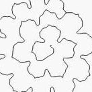 Frühlingsblütenblätter Blume n1 (h30or10mm Blütenblätter), aus: Stoff, Filz, Moosgummi, Karton, zum Aufrollen, svg dxf Schnittdateien Laser, Plotter, Vivedo3D
