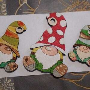 Gnome Elf of the woods, 3d file, svg, dxf, keychain, pendant, decoration, by Vivedo3D