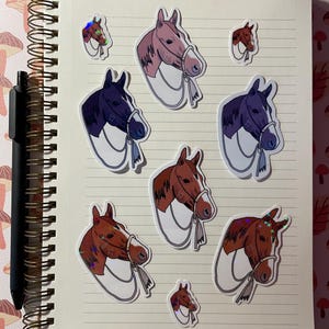 Sticker cheval western