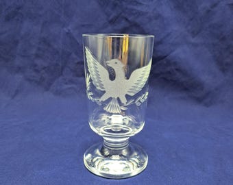 Vintage Etched Eagle Glassware