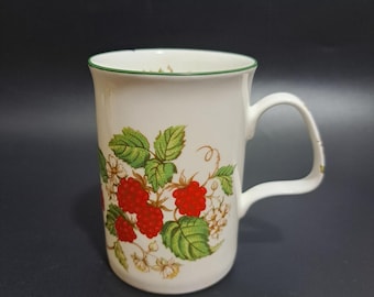 Roy Kirkham Raspberry Fruit Garden Bone China Mug AS IS