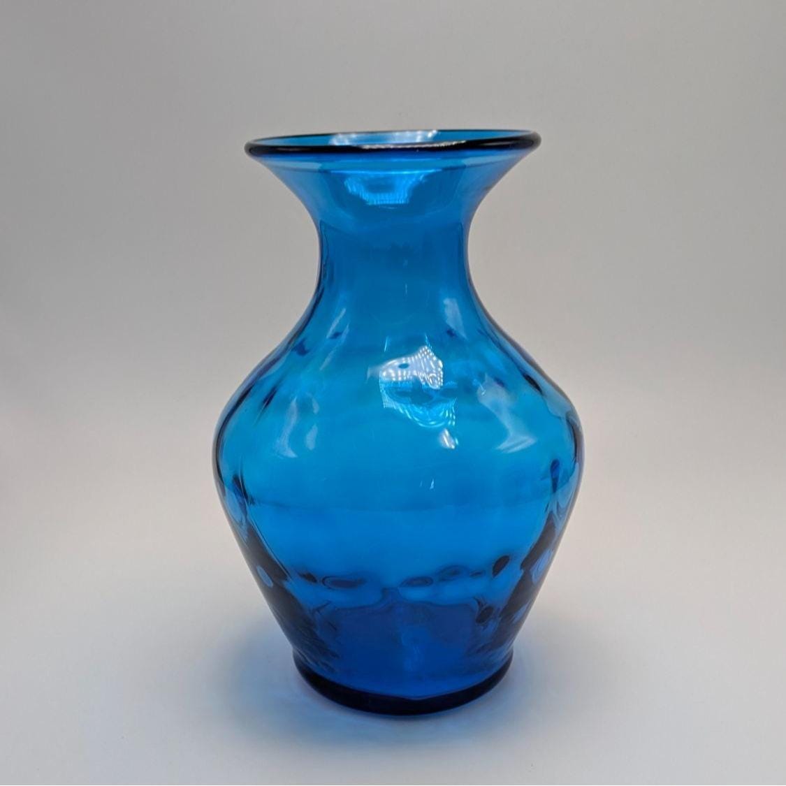 レア フランス ブロカント ファーマシー ボトル コバルト ブルー 壁掛け 花瓶 Blenko cobalt vase - Etsy 日本