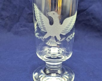 Vintage Etched Eagle Glassware