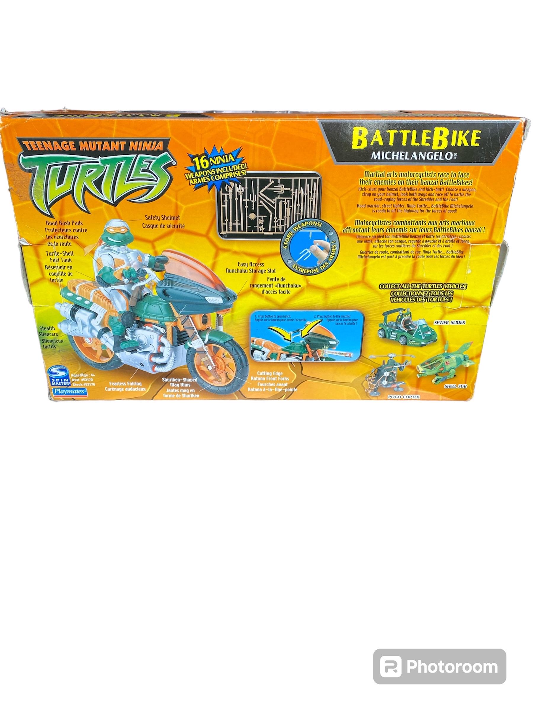 タートルズ　KOWABUNGA BIKE ミケランジェロ Road Racin' Mike with Kowabunga Bike (1994 action figure
