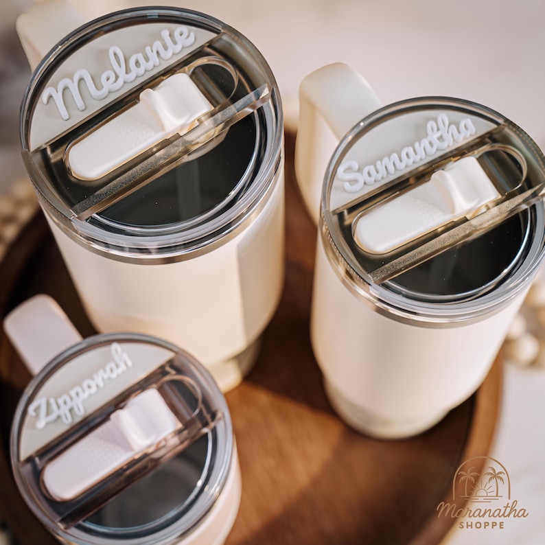 Personalized Stanley Tumbler Name Plate - Acrylic Cup Tag image 7
