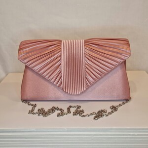Dusky pink clutch store bags uk