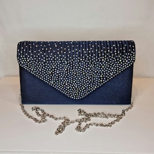 Navy and 2025 cream bag