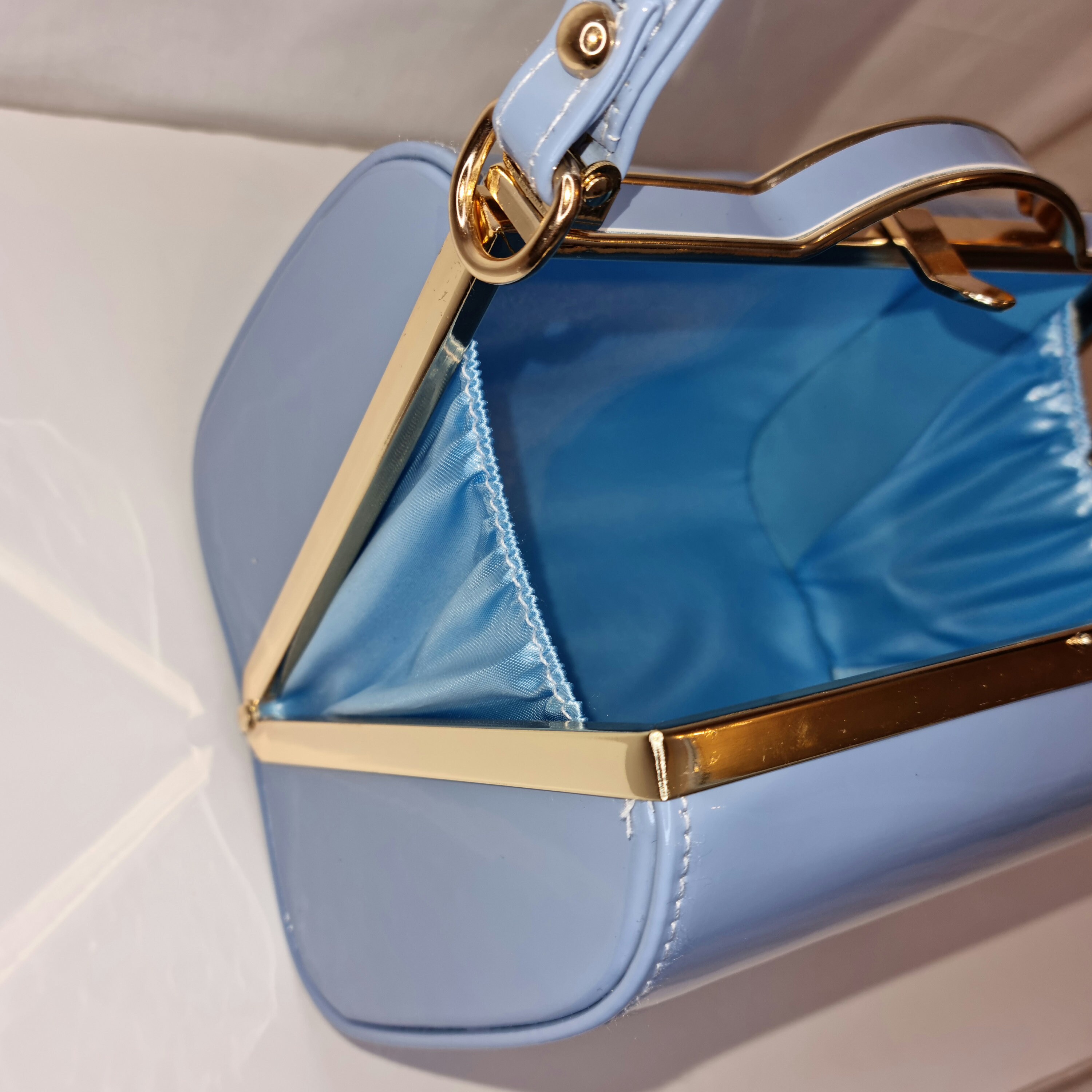 Blue patent bag new arrivals
