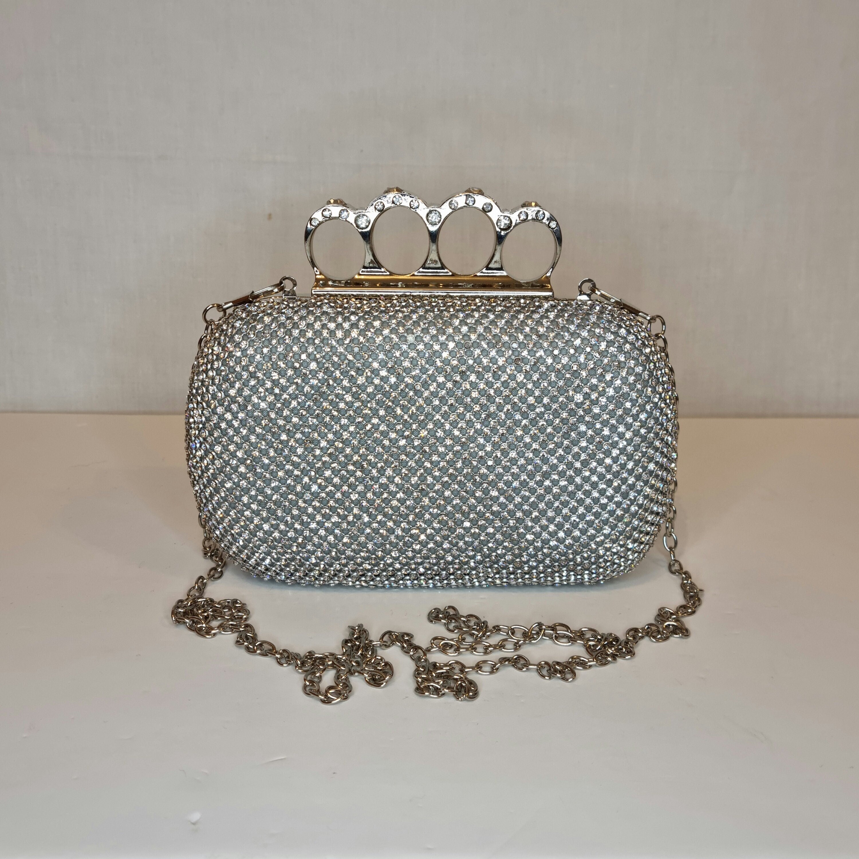 Flower Rhinestones Wedding Bag Top Ring Clutch Prom Purse - Temu