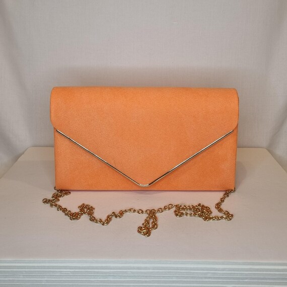 Neon orange clutch bag hotsell