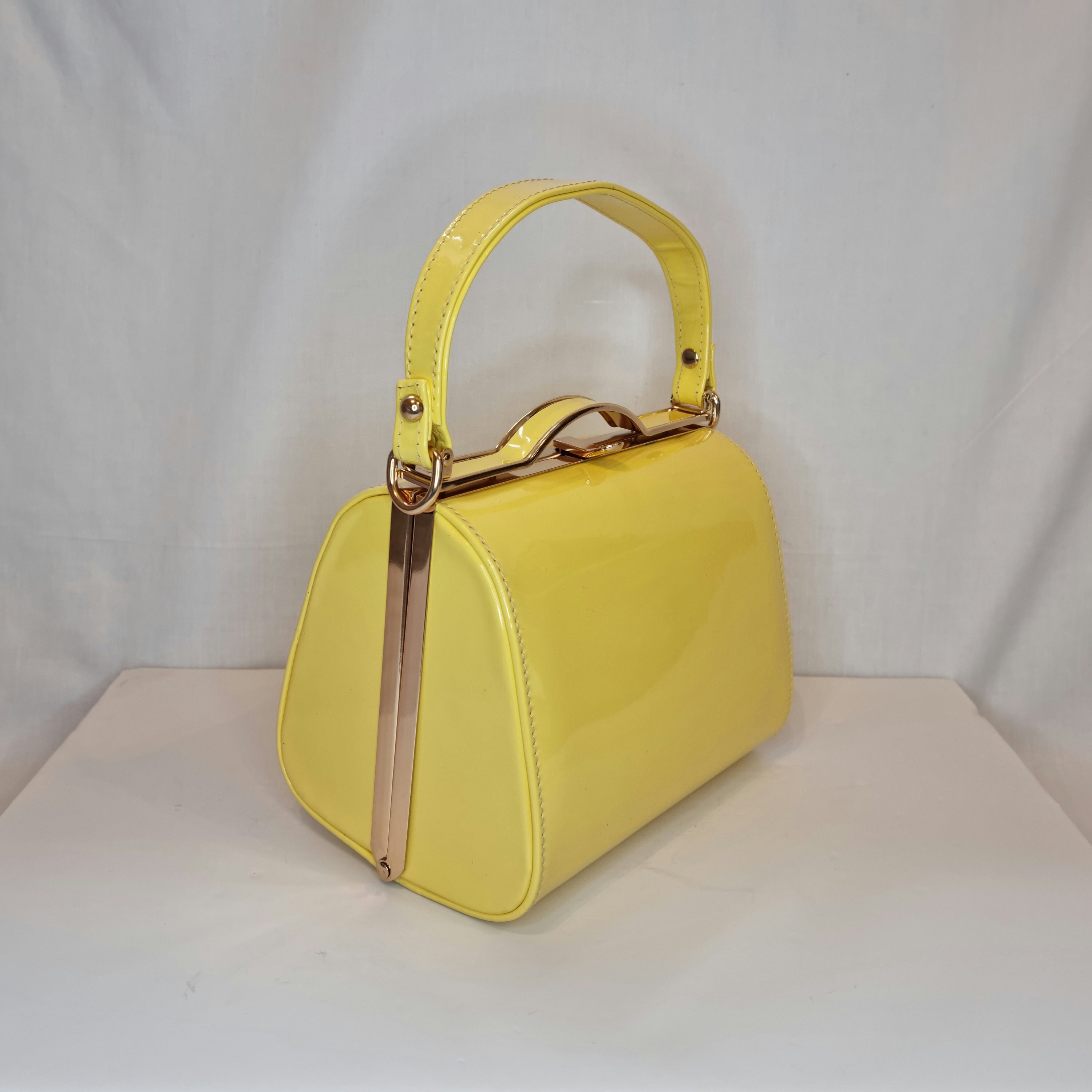 LA CARRIE Bag Leather Black Yellow Handbag Shoulder Purse Tote Borse RRP  $250 | eBay